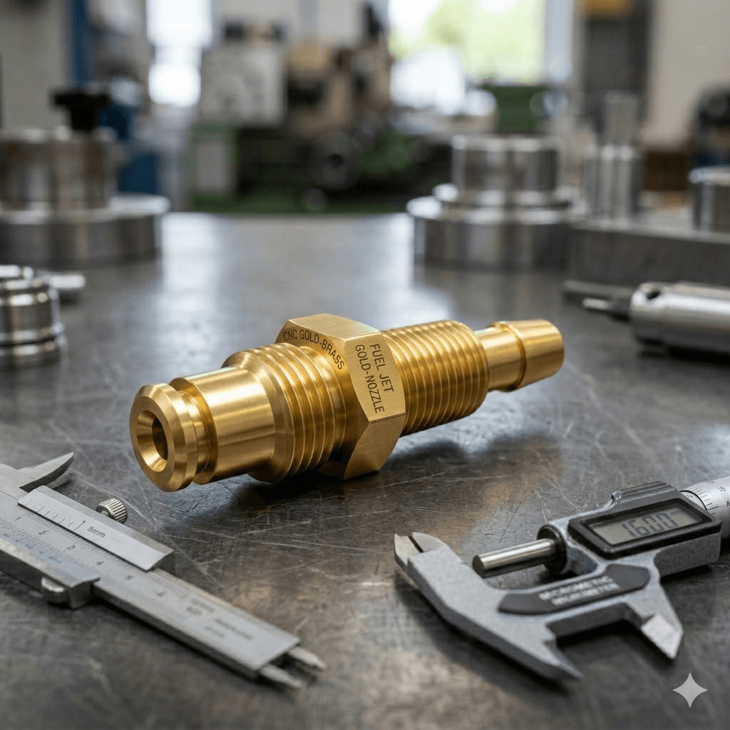 CNC machined spacer bushing components on display